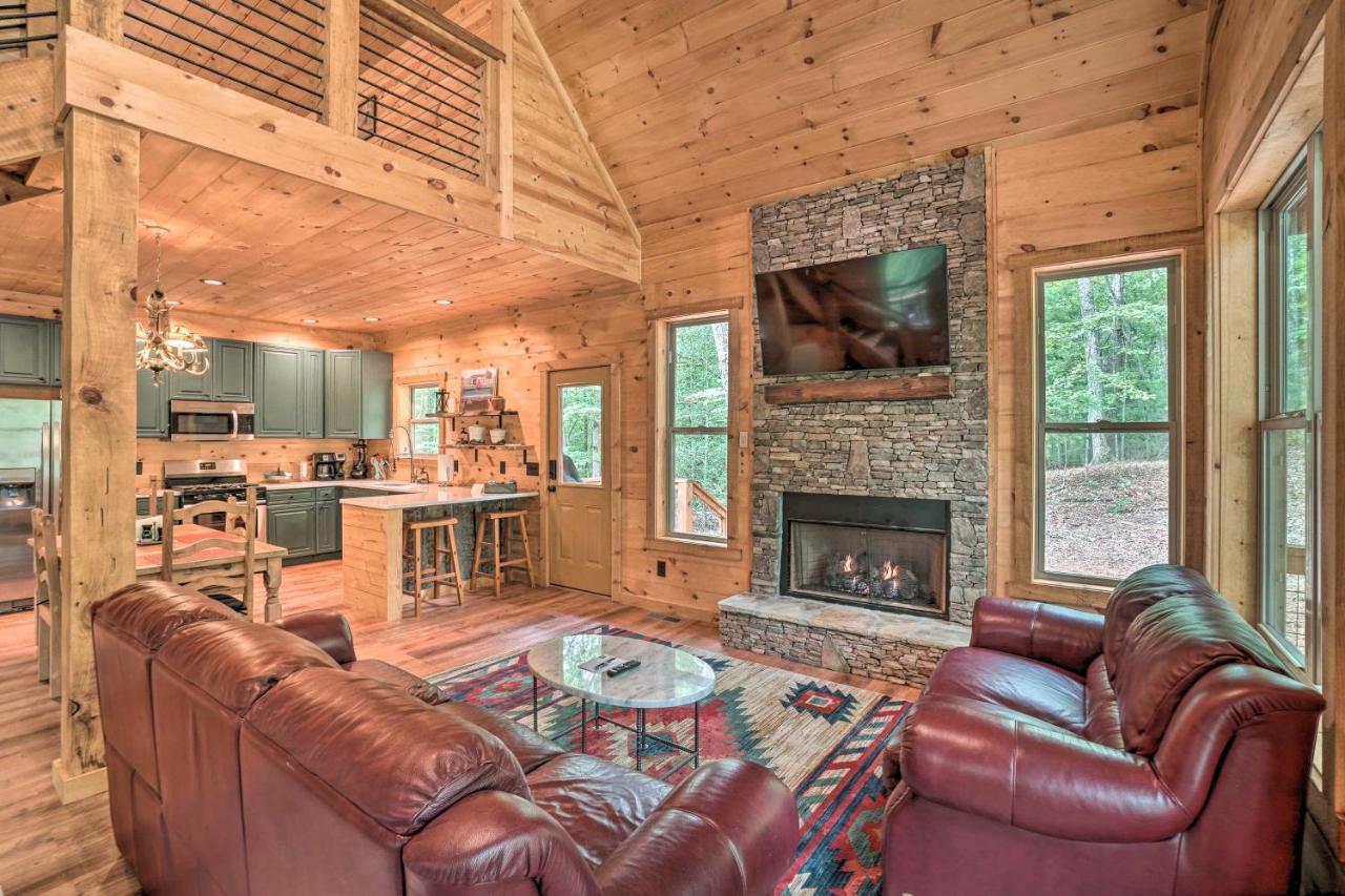 Peaceful Cabin On 3 Private Acres Deck And Fire Pit Blairsville Eksteriør billede