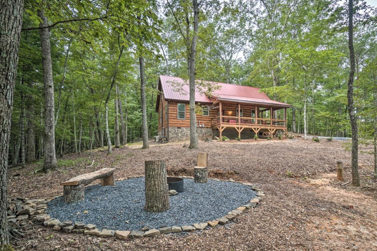 Peaceful Cabin On 3 Private Acres Deck And Fire Pit Blairsville Eksteriør billede