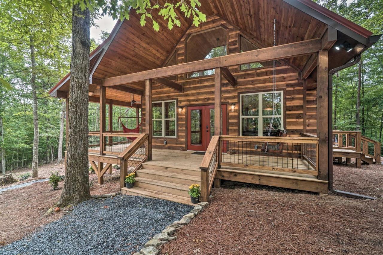 Peaceful Cabin On 3 Private Acres Deck And Fire Pit Blairsville Eksteriør billede