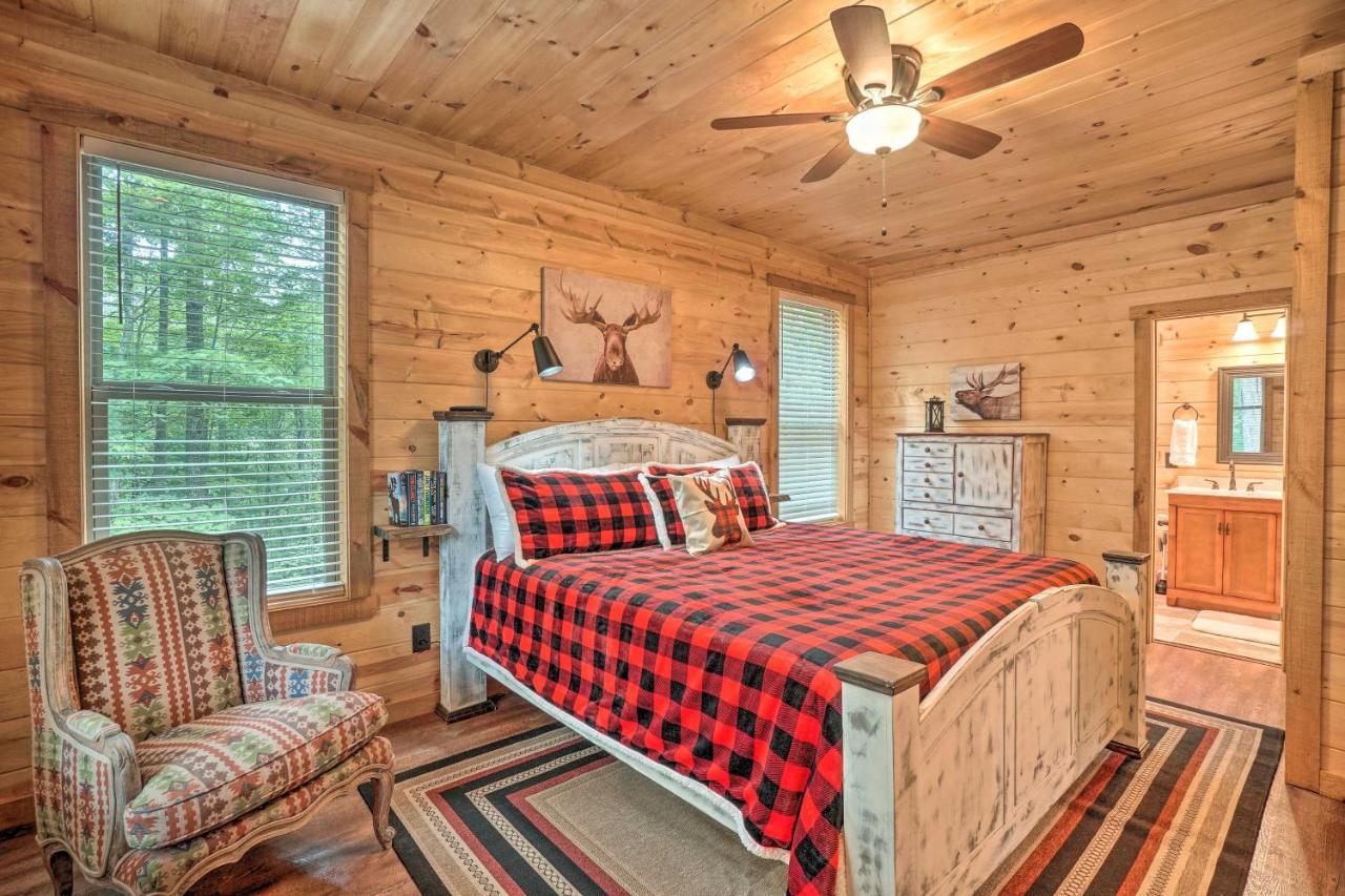 Peaceful Cabin On 3 Private Acres Deck And Fire Pit Blairsville Eksteriør billede