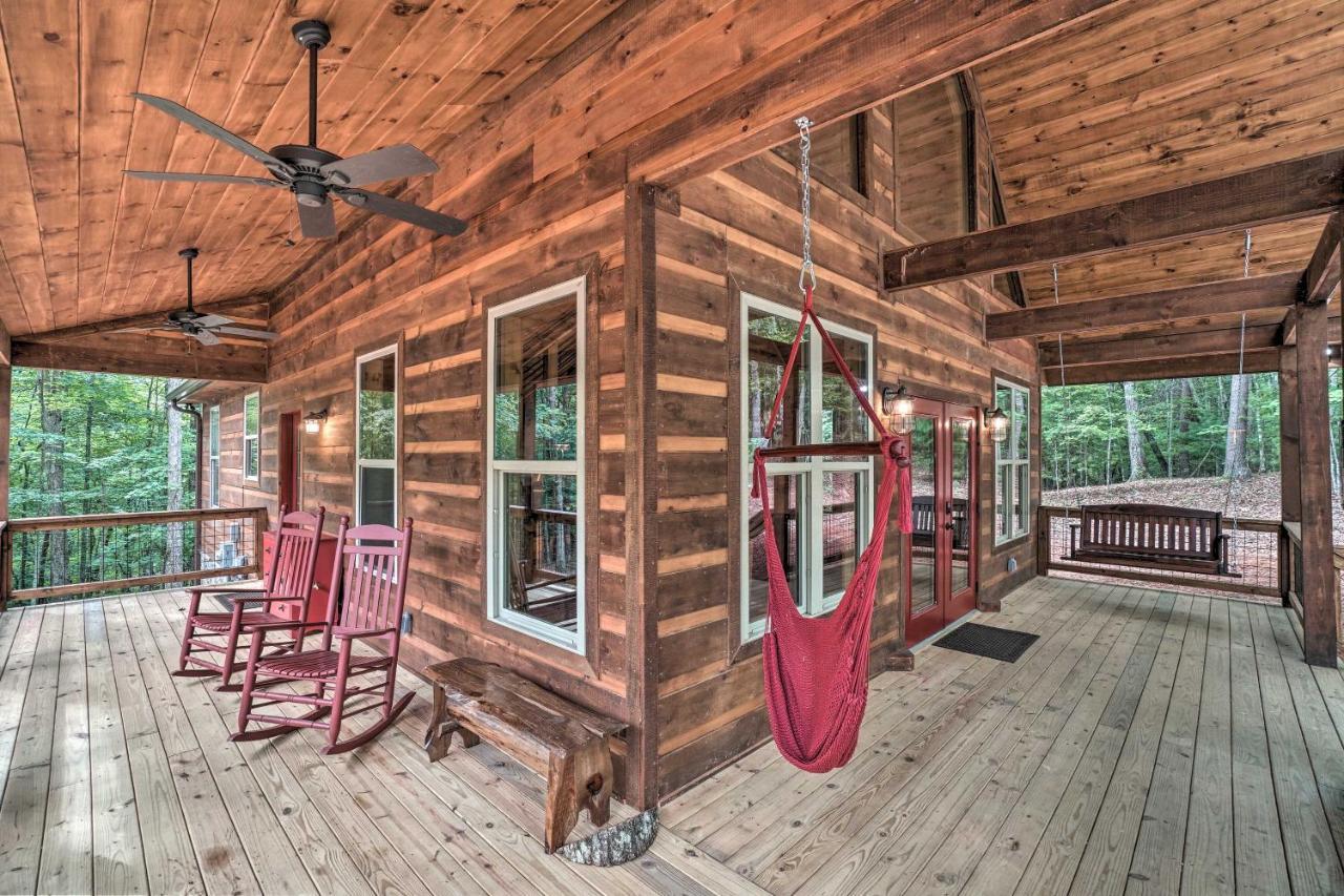 Peaceful Cabin On 3 Private Acres Deck And Fire Pit Blairsville Eksteriør billede